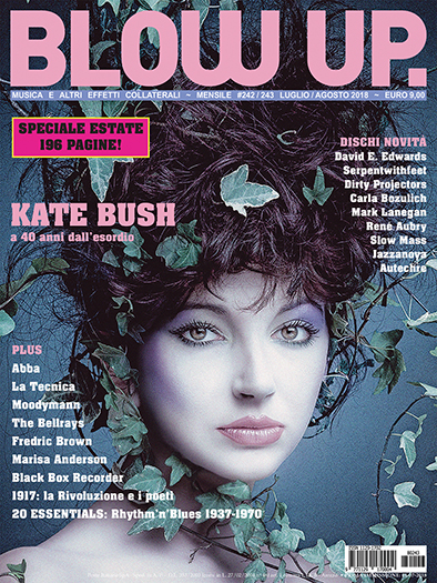 Kate Bush sulla copertina della rivista Blow up 242-243